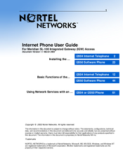 Nortel i2050 User Manual