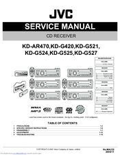 JVC KD-G527 Service Manual