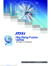 MSI Big Bang-Fuzion MS-7582 User Manual