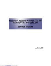 Ricoh Toscana-P1 Service Manual