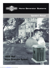 Briggs & Stratton 10000 Watt Operator's Manual