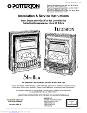 Potterton Presence Installation & Service Instructions Manual