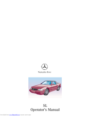 Mercedes-Benz 500 SL Operator's Manual