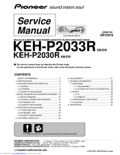 Pioneer KEH-P2030XM Service Manual
