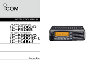 Icom IC-F6061D-L Instruction Manual