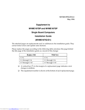 Motorola MVME197DP Installation Manual
