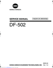 Konica Minolta DF-502 Service Manual
