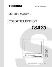 Toshiba 13A23 Service Manual