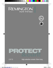 Remington Protect & Curl CiF75 Instructions For Use Manual