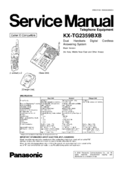 Panasonic KX-TG2359BXB Service Manual