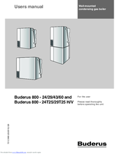 Buderus 800-24 User Manual