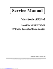 ViewSonic A90f+ 1 Service Manual
