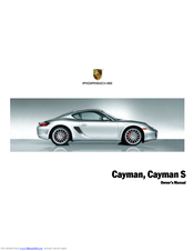 Porsche Cayman S Owner's Manual