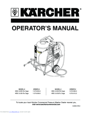 Kärcher HDS 3.5/30 Eb Cage Operator's Manual