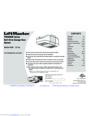 Chamberlain LiftMaster Premium 8355 Installation Instructions Manual
