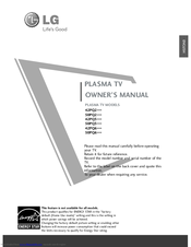 LG 42PQ2 series Owner's Manual