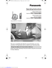 Panasonic KX-TG2423BX Operating Instructions Manual