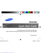 Samsung SM-N910W8 Quick Start Manual