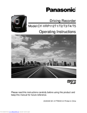 Panasonic CY-VRP112T1 Operating Instructions Manual