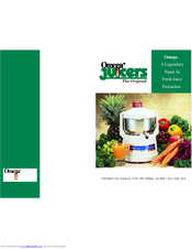 Omega Juicers 1000 Instruction Manual