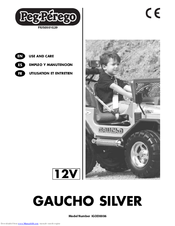 Peg-Perego GAUCHO SILVER Use And Care Manual