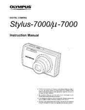 Olympus Stylus-7000 Instruction Manual