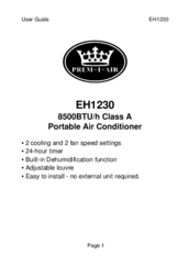Prem-I-Air EH1230 User Manual
