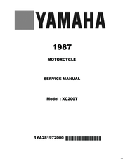 Yamaha XC200T 1987 Service Manual