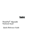Lenovo ThinkPad adjustable notebook stand Quick Reference Manual