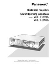 Panasonic WJ-HD309A Network Operating Instructions