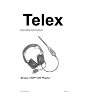 Telex Airman ANR 500 Operating Instructions Manual