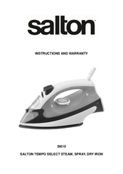 Salton SI610 Instructions And Warranty