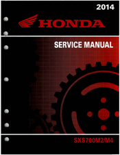 Honda 2014 SXS700M4 Service Manual