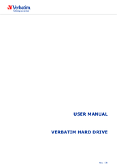 Verbatim HARD DRIVE User Manual