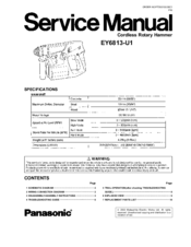 Panasonic EY6813-U1 Service Manual
