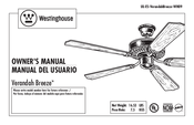 Westinghouse UL-ES-VerandahBreeze-WH09 Owner's Manual