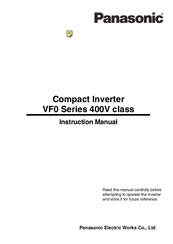 Panasonic VF0 Series Instruction Manual
