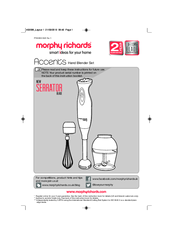 Morphy Richards Cordless hand blender User Manual