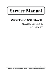 ViewSonic N3250w-1L Service Manual