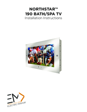 NorthStar 190 BATH/SPA TV Installation Instructions Manual