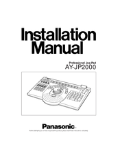 Panasonic AYJP2000 - PROFESSIONAL JOG Installation Manual
