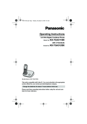 panasonic KX-TG4311BX Operating Instructions Manual
