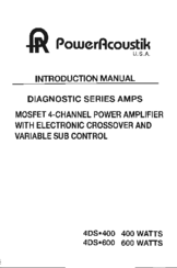 Power Acoustik 4DS-400 Introduction Manual