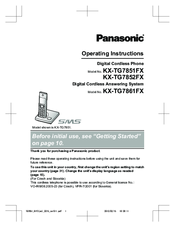 Panasonic KX-TG7861FX Operating Instructions Manual
