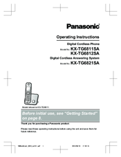 Panasonic KX-TG6811SA Operating Instructions Manual