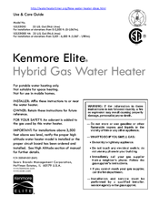 Kenmore ELITE 153.331000 Use & Care Manual