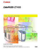 Canon ColorPass-Z7400 Configuration Manual