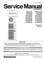 Panasonic CU-E12PKR Service Manual