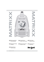Dirt Devil Matrixx Swirl Y12 Operating Manual