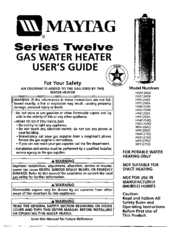 Maytag HP51250X User Manual